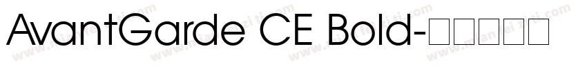 AvantGarde CE Bold字体转换